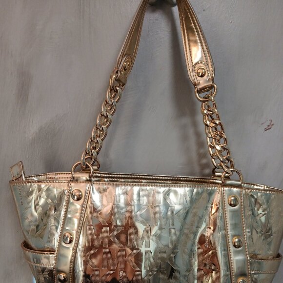 Michael Kors Golden Monogram Tote - Picture 7 of 11